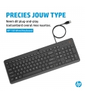 KB HP 150 Zwart bedraad Retail