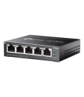 TP-Link - 5Port Managed 4x PoE+ 10/100/1000Mbps