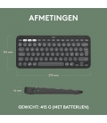 DT Logitech Pebble Keys 2 K380s Graphite Bluetooth