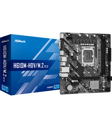 ASRock 1700 H610M-HDV/M.2 R2.0 - DDR4/M.2/DP/HDMI/VGA