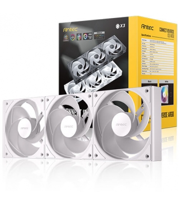 Antec Connect 120 Reverse ARGB PWM Wit set van 3