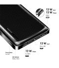 Power Bank 10000mAh LogiLink 1xUSB-C, 2x USB-A Zwart