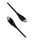 USB 2.0 C  USB-C 1.00m LogiLink Zwart, OLED display