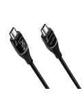 USB 2.0 C  USB-C 1.00m LogiLink Zwart, OLED display