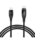 USB 2.0 C  USB-C 2.00m LogiLink Zwart, OLED display