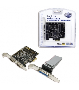 PCIExpress card Parallel (1xe) / Serieel (2xe) LogiLink