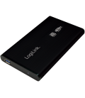 2.5" Logilink Enclosure USB3.0 / SATA / Zwart