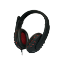 LogiLink Stereo Headset met Microphone zwart/rood