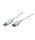 USB 2.0 A --> A 3.00m Verlenging LogiLink Grijs