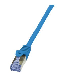 RJ45 0.25m Blauw Cat6A S/FTP LogiLink